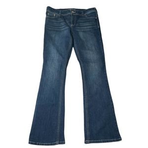 Maurices Womens Juniors Straight Low Rise Denim Stretch Jeans Size 11/12 Short